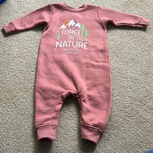 NWT Fleece Lined One Piece - 12 month